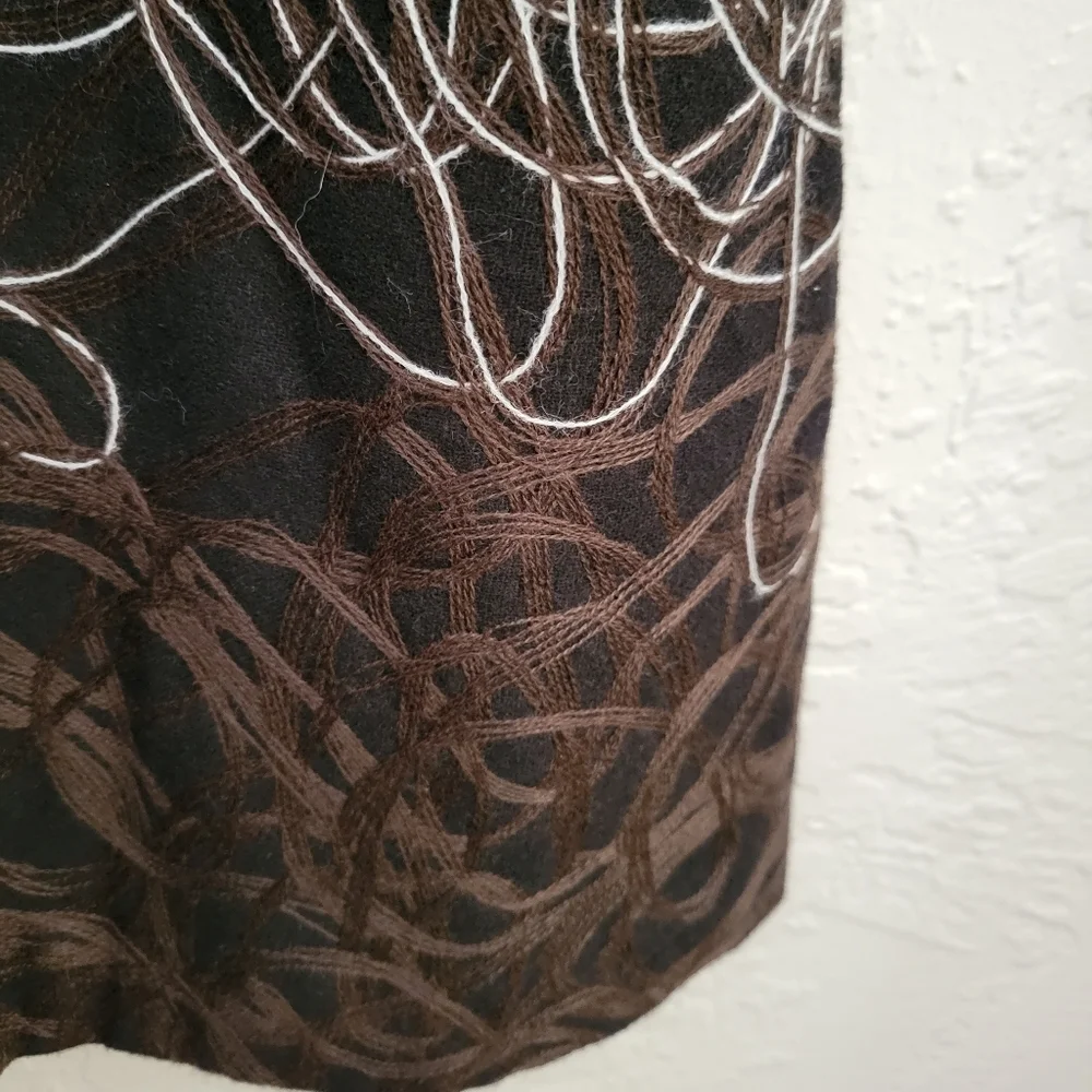 Anthropologie Maeve Fading Tracery Swirl Print Dress Size 8